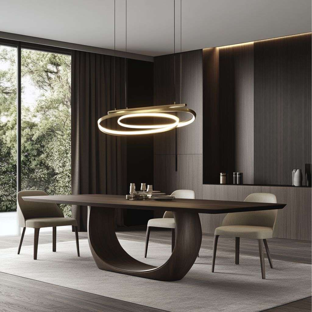 Moderne eetkamertafel van Glowflush